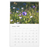 2027 Flowers Calendar (Images created by Grok) カレンダー (1月 2027)