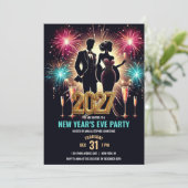 2027 Glamorous New Year's Eve Party Fireworks 招待状 (スタンド正面)