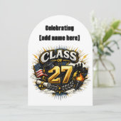 2027 Graduation Party invitation  招待状 (スタンド正面)