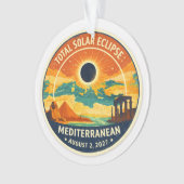 2027 Mediterranean Solar Eclipse オーナメント (正面)