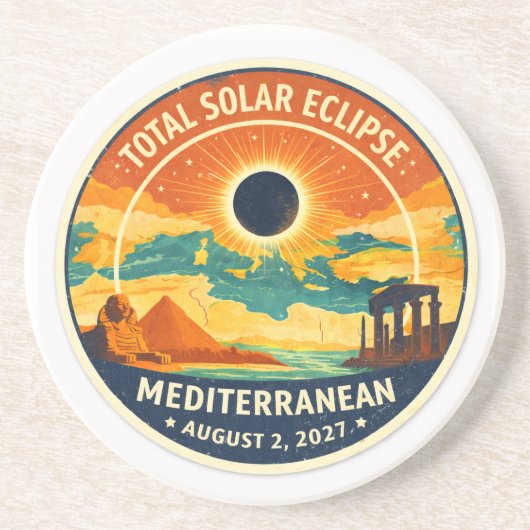 2027 Mediterranean Solar Eclipse コースター (正面)