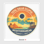 2027 Mediterranean Solar Eclipse シール (シート)