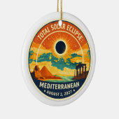 2027 Mediterranean Solar Eclipse セラミックオーナメント (右)