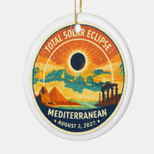 2027 Mediterranean Solar Eclipse セラミックオーナメント (左)
