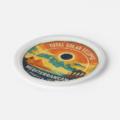 2027 Mediterranean Solar Eclipse ペーパープレート (アングル)