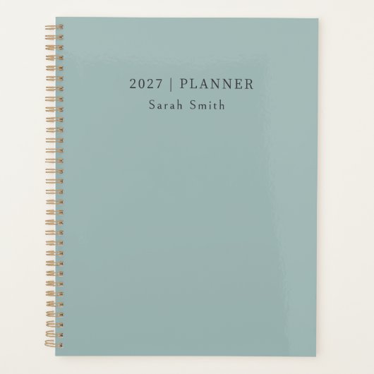 2027 Minimal Weekly Monthly Non Dated Planner プランナー手帳 (正面)