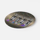 2027 Odometer New Years Party ペーパープレート (アングル)