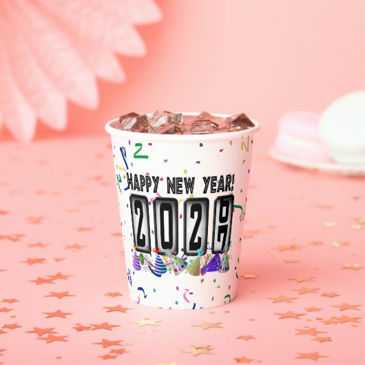 2027 Odometer New Years Party 紙コップ (インサイチュ)