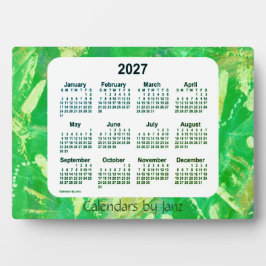 2027 Recoleta Green Tracks Desk Calendar by Janz フォトプラーク