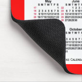 2027 Red 52週間ISOカレンダーby Janz Two Tone マウスパッド (コーナー)