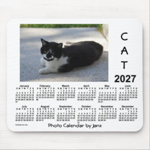 2027 Sassy Catフォトカレンダーby Janz マウスパッド