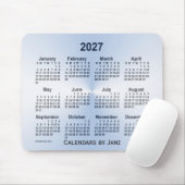 2027 Steel Blue Calendar by Janz Mouse pad マウスパッド (マウス)