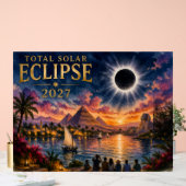 2027 Total Solar Eclipse Egypt アクリルサイン (ウェディング)