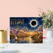 2027 Total Solar Eclipse Egypt アクリルサイン (ウェディング)