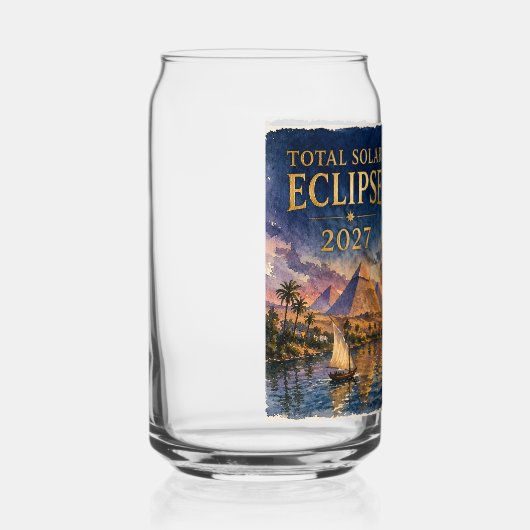 2027 Total Solar Eclipse Egypt ガラス缶 (左)