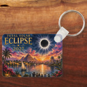 2027 Total Solar Eclipse Egypt キーホルダー (正面)