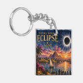 2027 Total Solar Eclipse Egypt キーホルダー (正面左)