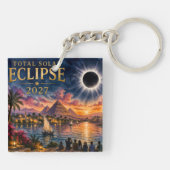 2027 Total Solar Eclipse Egypt キーホルダー (裏面)