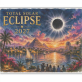 2027 Total Solar Eclipse Egypt シール (正面)