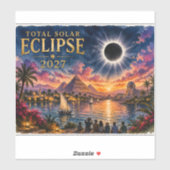 2027 Total Solar Eclipse Egypt シール (シート)
