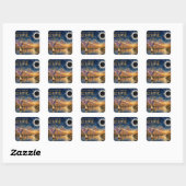 2027 Total Solar Eclipse Egypt スクエアシール (シート)