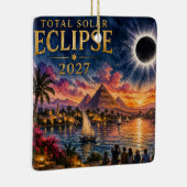 2027 Total Solar Eclipse Egypt セラミックオーナメント (右)