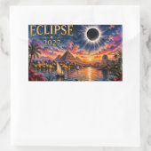 2027 Total Solar Eclipse Egypt 長方形シール (バッグ)