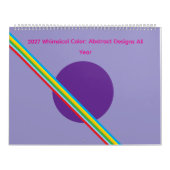 2027 Whimsical Color: Abstract Designs All Year カレンダー (カバー)