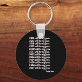 2027 Will Be My Year Procrastination New Year Reso キーホルダー (正面)