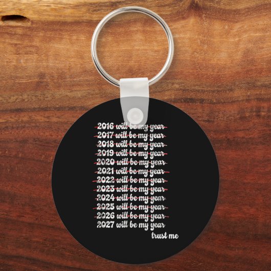 2027 Will Be My Year Procrastination New Year Reso キーホルダー (正面)