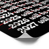 2027 Will Be My Year Procrastination New Year Reso ポスター (角)