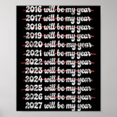 2027 Will Be My Year Procrastination New Year Reso ポスター (正面)