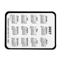 2027年白黒カレンダーby Janz Magnet マグネット | Zazzle.co.jp 2027年白黒カレンダーby Janz Magnet マグネット | Zazzle.co.jp