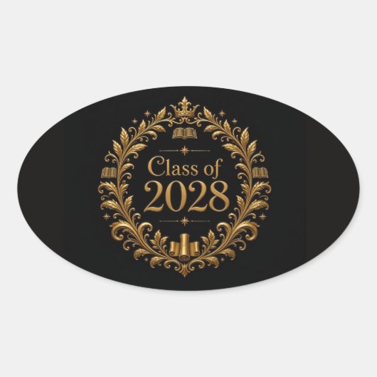 2028卒 楕円形シール (正面)