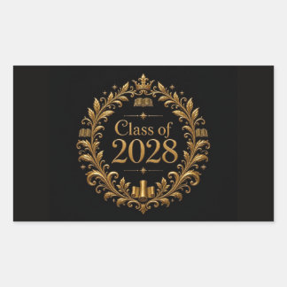 2028卒 長方形シール