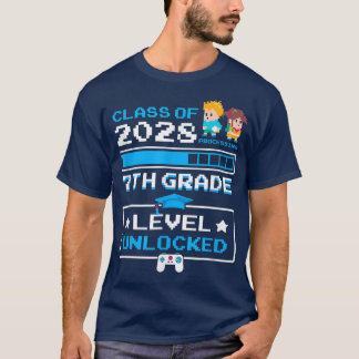 2028年かわいいVの授業の7年生1日目 Tシャツ