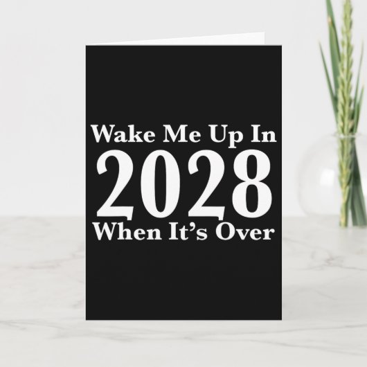 2028年が来て終わったら起こしてね  カード (正面)