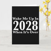 2028年が来て終わったら起こしてね  カード (黄色い花)
