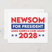 2028年に再びメイク・アメリカ気に大統領に新参者 ポストカード (正面/裏面)