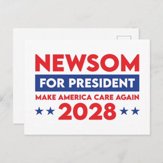 2028年に再びメイク・アメリカ気に大統領に新参者 ポストカード (正面/裏面)