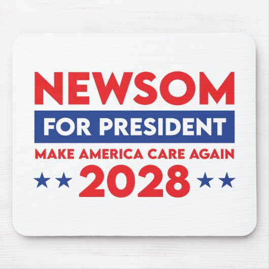 2028年に再びメイク・アメリカ気に大統領に新参者 マウスパッド (正面)