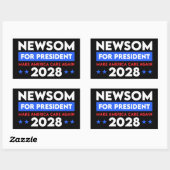 2028年に再びメイク・アメリカ気に大統領に新参者 長方形シール (シート)
