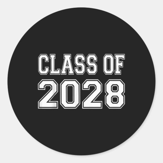 2028年のクラス ラウンドシール (正面)