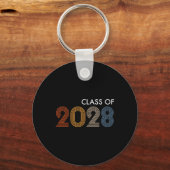 2028年の大学の高校の未来の卒業 キーホルダー (正面)