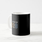 2028年の大学の高校の未来の卒業 コーヒーマグカップ (正面左)