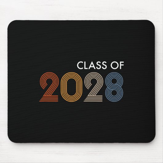2028年の大学の高校の未来の卒業 マウスパッド (正面)