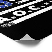 2028年アメリカ大統領の女性Aoc 2028 A.o.C. ポスター (角)