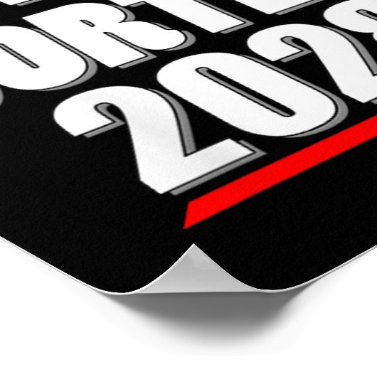 2028年オカシオ・コルテス女史 – Aoc大統領!V-n ポスター (角)