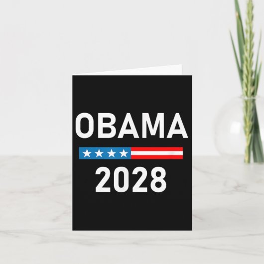2028年オバマ大統領ミシェル・オバマ カード (正面)