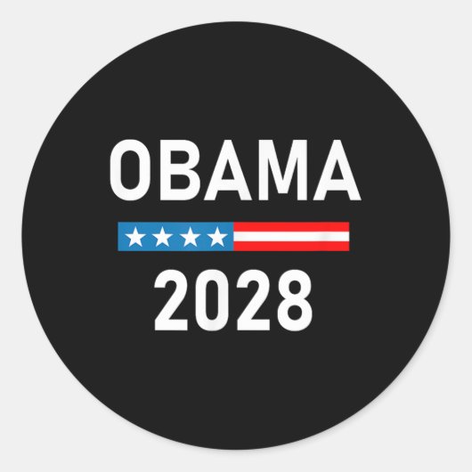 2028年オバマ大統領ミシェル・オバマ ラウンドシール (正面)